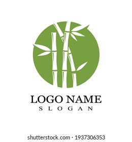 Bamboo Logo Template vector icon illustration design