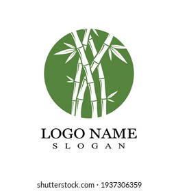 Bamboo Logo Template vector icon illustration design