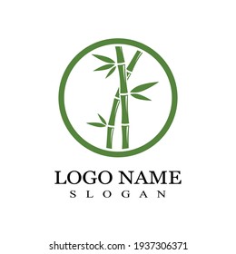 Bamboo Logo Template vector icon illustration design