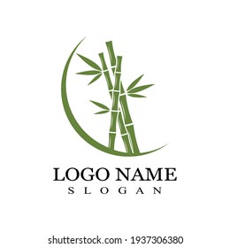 Bamboo Logo Template vector icon illustration design