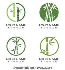 Bamboo Logo Template vector icon illustration design