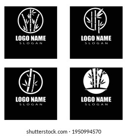 Bamboo Logo Template vector icon illustration design