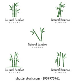 Bamboo Logo Template vector icon illustration design