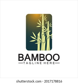 Bamboo Logo Template vector icon illustration design
