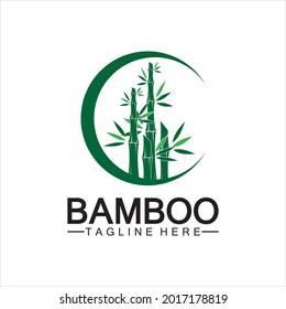 Bamboo Logo Template vector icon illustration design