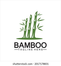 Diseño del icono de la plantilla de logotipo de bambú