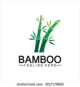 Bamboo Logo Template vector icon illustration design