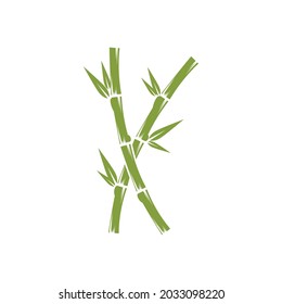 Bamboo Logo Template vector icon illustration design