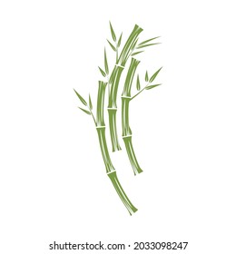 Diseño del icono de la plantilla de logotipo de bambú