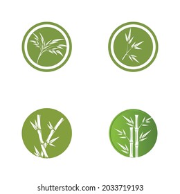 Bamboo Logo Vorlage Vektorsymbol-Design