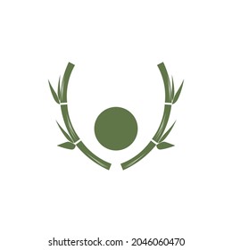 Bamboo Logo Template vector icon illustration design