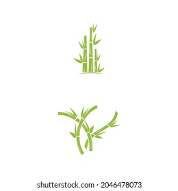 Bamboo Logo Template vector icon illustration design