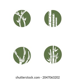 Bamboo Logo Template vector icon illustration design