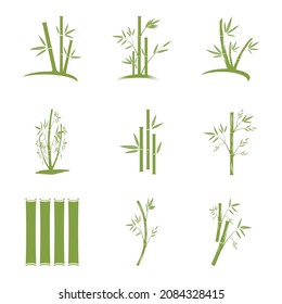 Bamboo Logo Template vector icon illustration design