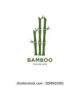 Bamboo logo template vector icon illustration design