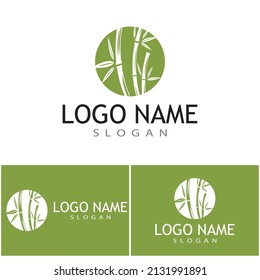 Bamboo Logo Template vector icon illustration design