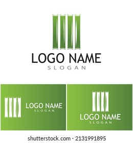 Bamboo Logo Template vector icon illustration design