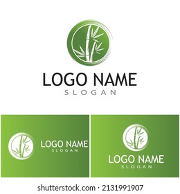 Bamboo Logo Template vector icon illustration design