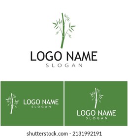 Bamboo Logo Template vector icon illustration design