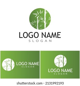 Bamboo Logo Template vector icon illustration design