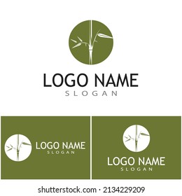 Bamboo Logo Template vector icon illustration design