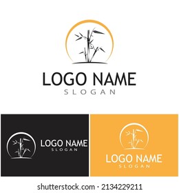 Bamboo Logo Template vector icon illustration design