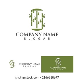 Bamboo Logo Template vector icon illustration design