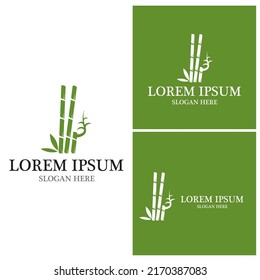 Bamboo Logo Template vector icon illustration design