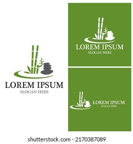 Bamboo Logo Template vector icon illustration design