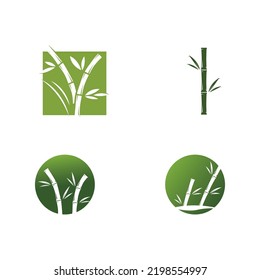 Bamboo Logo Template vector icon illustration design