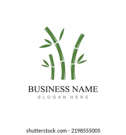 Bamboo Logo Template vector icon illustration design