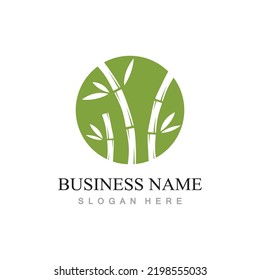 Bamboo Logo Template vector icon illustration design