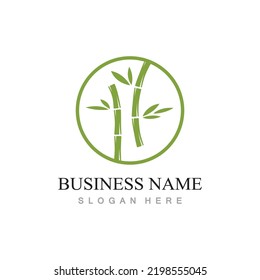 Bamboo Logo Template vector icon illustration design