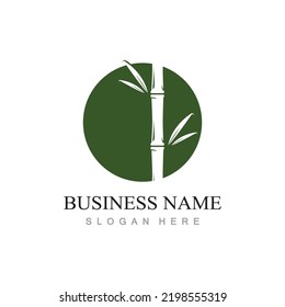 Bamboo Logo Template vector icon illustration design