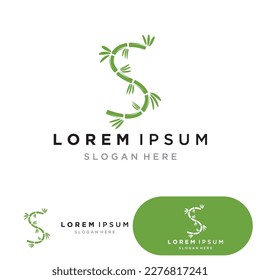 Bamboo Logo Template vector icon illustration design