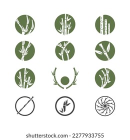 Bamboo Logo Template vector icon illustration design