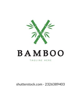 Bamboo Logo Template vector icon illustration design