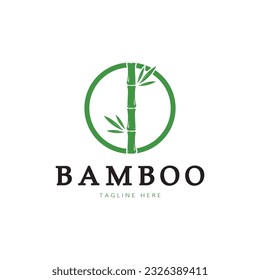 Bamboo Logo Template vector icon illustration design