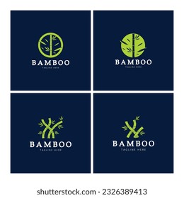 Bamboo Logo Template vector icon illustration design