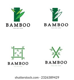 Bamboo Logo Template vector icon illustration design