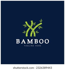 Bamboo Logo Template vector icon illustration design