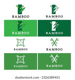 Diseño del icono de la plantilla de logotipo de bambú