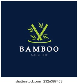 Bamboo Logo Template vector icon illustration design