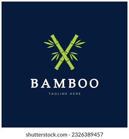 Bamboo Logo Template vector icon illustration design