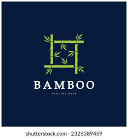 Bamboo Logo Template vector icon illustration design