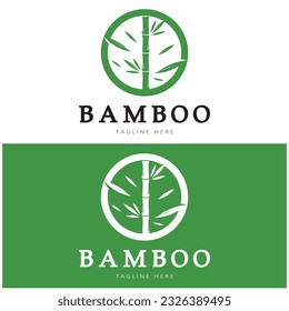 Bamboo Logo Template vector icon illustration design
