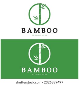 Bamboo Logo Template vector icon illustration design
