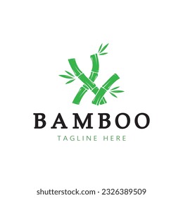 Bamboo Logo Template vector icon illustration design