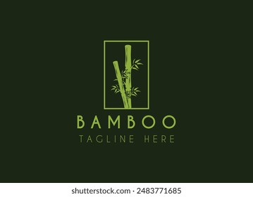 Bamboo Logo Template vector icon illustration design