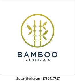 bamboo logo vector design template